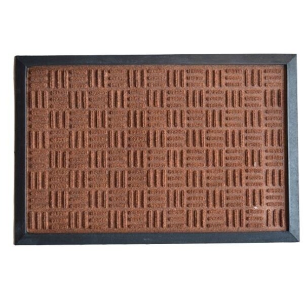 Imports Decor Inc Imports Decor 861SMT-L Synthetic Rubber Mat - Brown 861SMT-L - main